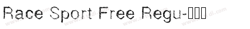 Race Sport Free Regu字体转换